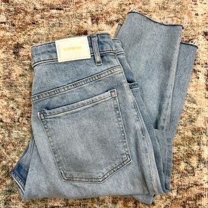 Express jeans high rise mom jeans